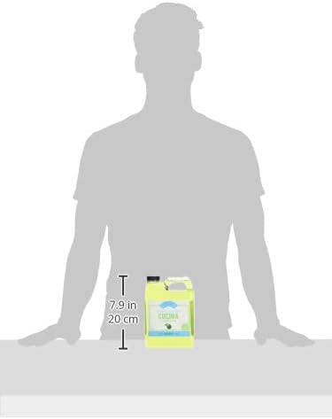 Fruits & Passion Cucina Concentrated Dish Soap Refill, Lime Zest & Cypress Tree, Gentle Liquid Dishwashing Detergent with Olive Oil, Vegan & Eco-Friendly Formula, 1 Liter (33.8 fl oz)