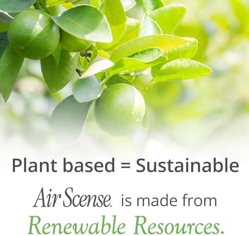 Air Scense Air Freshener Deodorizer Room Spray for Bathroom & Home, Essential Oils, Natural Lime- 7 fl oz (2-Pack)