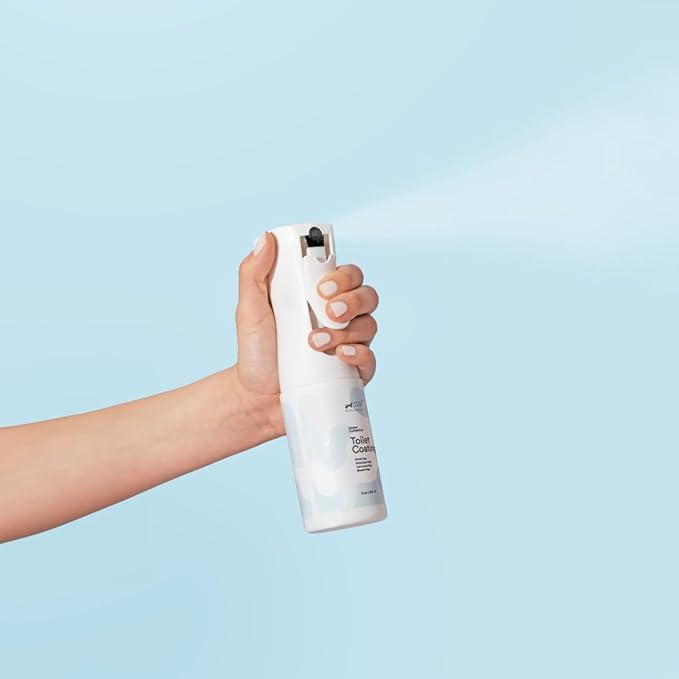 spotLESS MATERIALS Toilet Coating Spray, Protective Toilet Spray for Ceramic & Porcelain, Water-Repellent Barrier, Reduce Scrubbing & Cleaning Time, PFAS-Free Bathroom Essential