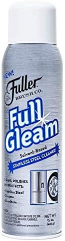 Fuller Brush Full Gleam Stainless Steel Cleaner - Chrome & Aluminum Conditioner Spray For Cleaning Pots, Pans, Cooktop & Kitchen Appliances - Easy Clean & Polish For Home & Business