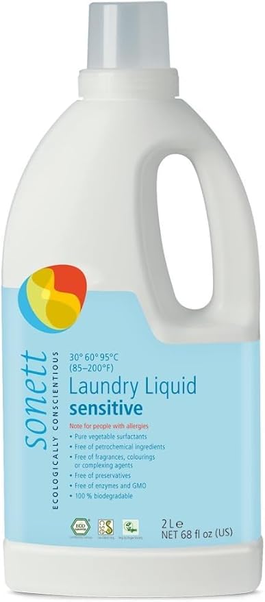 Sonett Organic Sensitive Line: Hand Soap, Dishwashing Liquid, Laundry Liquid for Wool & Silk, Foam Soap - Eco-Friendly, Hypoallergenic, Biodegradable