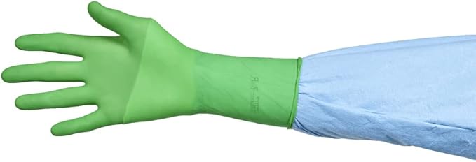 HALYARD Micro Surgical Gloves Sterile Polyisoprene Individually Wrapped Pairs Powder Free Medical Disposable Gloves, 7.9 mil, Size 6.0 Small, Green, SGL90060 (Box of 50 Pairs - 100 Total)