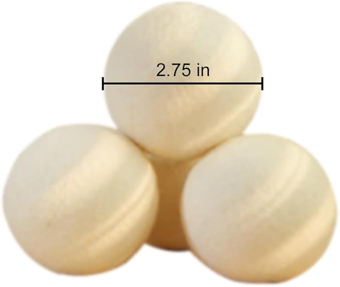 Organic Wool Dryer Balls XL,Reusable, Premium Natural Fabric Softener,Safe for Babies & Sensitive Skin, Reduces Clothing Wrinkles and Naturally Shorten Laundry Drying Time,Wool Balls for Dryer(6psck)