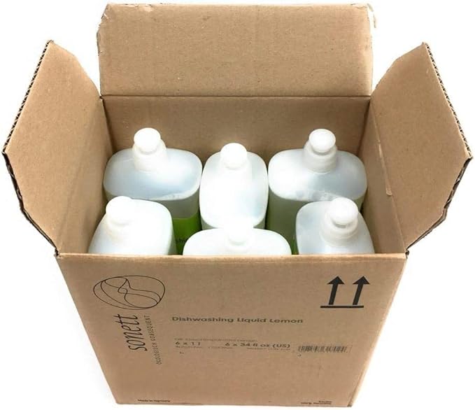 Sonett Organic Dishwashing Liquid Organic 100% Biodegradable (Lemon, 34 Fl.Oz (1 Count))