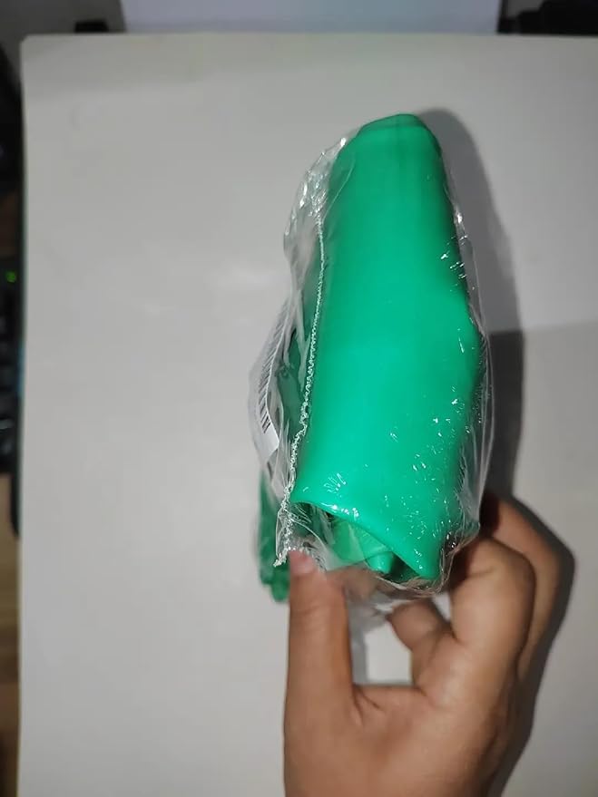 Vgo... 3-Pairs Reusable Household Gloves, Rubber Dishwashing gloves, Extra Thickness, Long Sleeves, Kitchen Cleaning, Working, Painting, Gardening, Pet Care (Size XL, Green, HH4601)