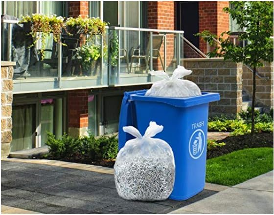 Clear 13 Gallon Trash Bags – Bulk 1000 Count – Tall Kitchen Garbage Bags – 13 Gal Unscented Plastic Can Liners for Bathroom, Office, Janitorial, Commercial, Industrial, Municipal – Drawstring-Free