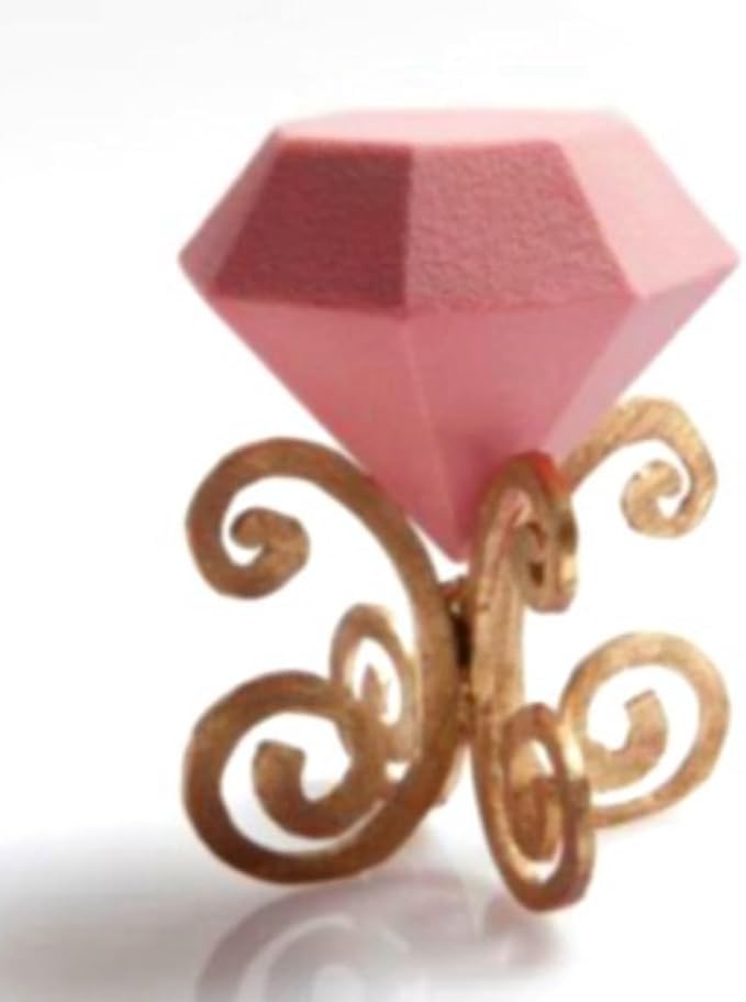 3D Diamond Gem Silicone Ice Cube Tray Mold Biscuit Chocolate Fondant Mould Epoxy Resin Clay Craft Art Handmade Ice DIY Molds (Diamond J_11.84 X6.84 X1.44inch)