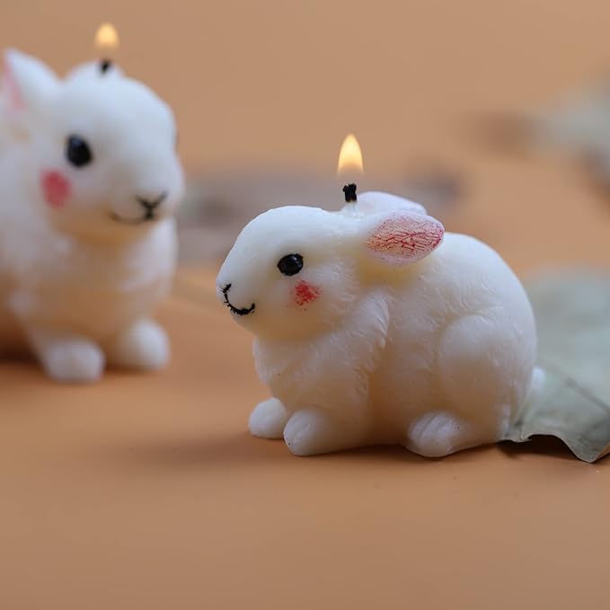 Small Hairy Rabbit Mold Rabbit Silicone Mold for Candle Rabbit Resin Mold Rabbit Soap Mold Silicone Mold for Resin Rabbit Decorate Mold Rabbit Candle Mold