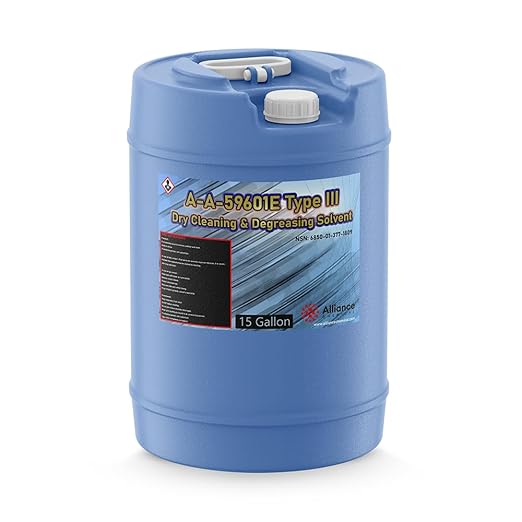 Alliance Chemical A-A-59601E Type III - 15 Gallon Drum - Dry Cleaning & Degreasing Solvent - NSN: 6850-01-331-3350
