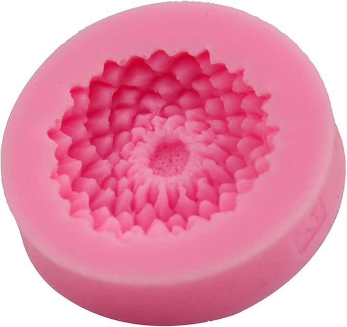 2Pcs Small Sunflower Silicone Mold for Fondant Chocolate Candy Cake Decorating Candle Soap Baking Pastry Polymer Clay