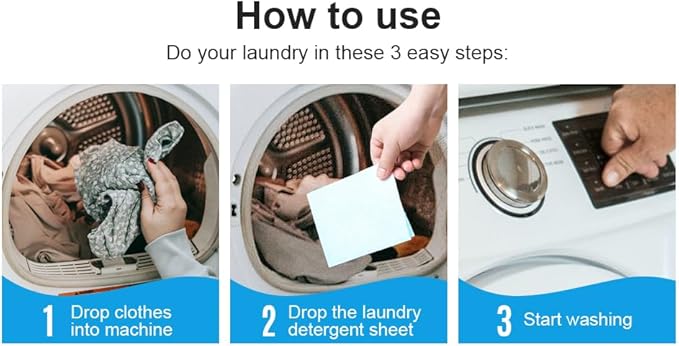 Laundry Detergent Sheets | Ultra-Portable | Travel Size | 192 Loads, 5-Second Dissolve | TSA-Approved & Eco-Friendly | 2X Stain Removal Tech | HE-Safe Detergent Sheets, Fresh Botanical Scent