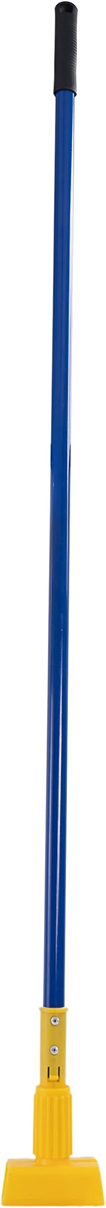 Matthew Cleaning Commercial Quick-Change Iron Mop Handle for Floor Cleaning Heavy Duty Mop Stick Replacement 60inch Jaw Clamp-Style Wet Mop Handle 6 Packs