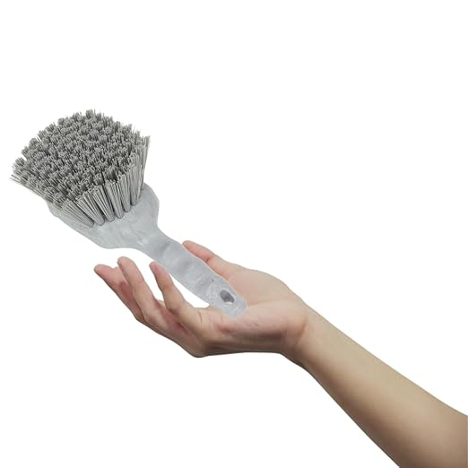 SPARTA 40541EC14 Plastic Scrub Brush, Utility Brush, Kitchen Brush With Hanging Hole For Cleaning, 8 Inches, Blue