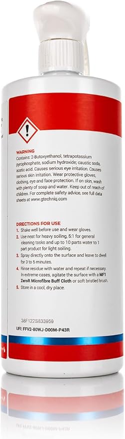 Gtechniq W5 All Purpose Cleaner - Car Degreaser Spray for Oil, Grease and Stain Remover. Suitable for Most Surfaces and Car Wheel Cleaner, 100% Biodegradable Car Cleaning Products. 1L