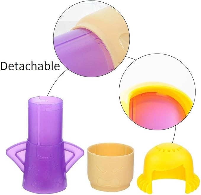 Angry Mama Microwave Cleaner, Microwave Oven Steam Cleaner, Angry Mom Steamer Cleaning Crud Easily in Minutes, Steam Cleans and Disinfects with Vinegar and Water for Kitchen