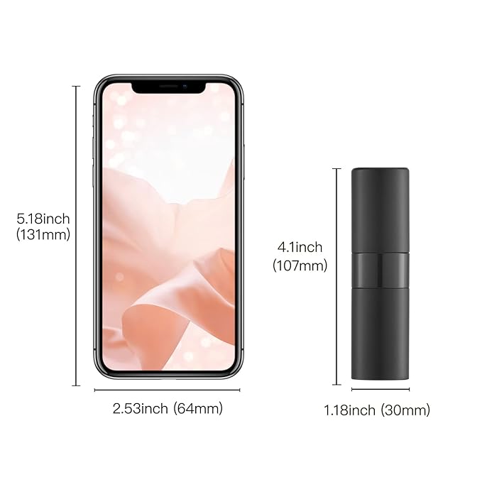 20ML Perfume Atomizer, Empty Cologne Spray Bottle, Mini Sprayer Dispenser for Travel (2PCS)