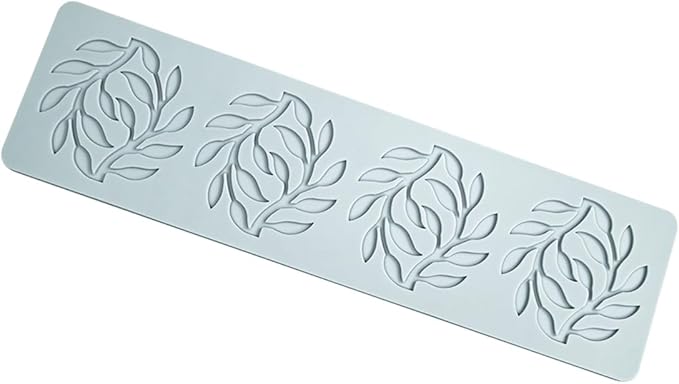 TUKE Food Molds Silicone Shapes Leaf Silicone Chocolate Molds Candy Baking 3D Silicone Molds Fondant Clay Silicone Food Molds for Cake Decorating, Resin, Soap, Sugar Craft (Leaf_10.64x2.88x0.12inch)