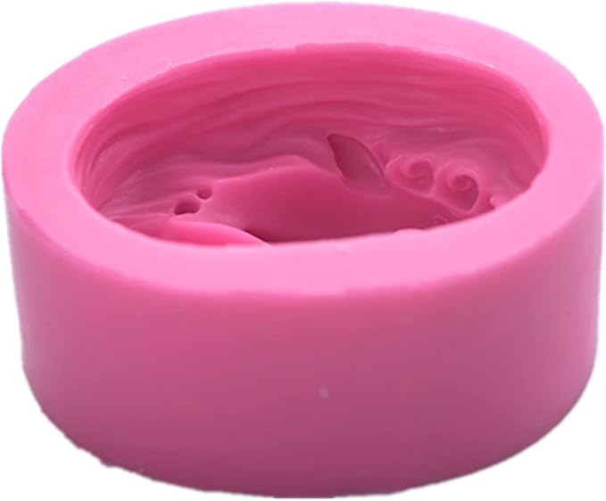 Silicone molds Dolphin, Dolphins Family Craft Art Silicone Soap Mold, Animal Craft Molds Fondant Cake Baking Mould DIY Handmade Soap Molds