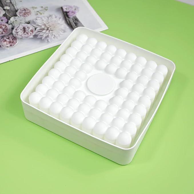 TUKE Square Shaped Silicone Mold Soap Silicone Molds Cake Fondant Baking Molds for Baking Chocolate French Dessert Candy Ice Cube Soap (Square K)