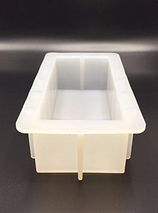 1L Flexible Rectangular Soap Silicone Mold Candle Making for Homemade Soap Crafts