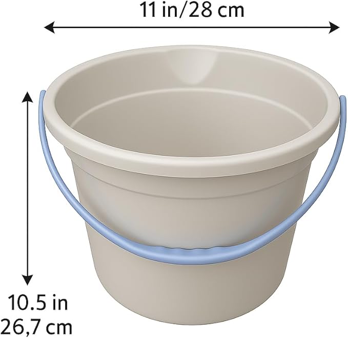 JOEY'Z 10QT (9.5L) Heavy Duty Sturdy Spout Pail Bucket with Durable Grip Handle for Cleaning, Mopping, Projects, Storage, Paint