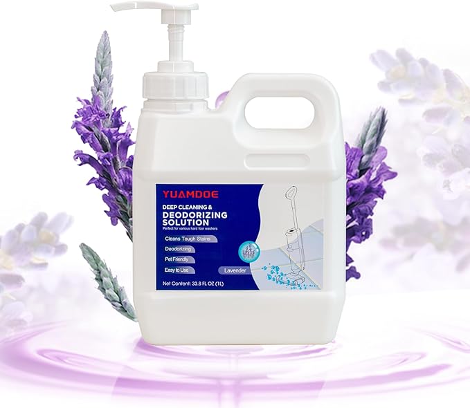 Deep Cleaning & Deodorizing Solution, 33.8FL OZ/1L, Designed for Tineco, Compatible with Floor One Series & Floor Series (EXCEPT S5 Steam/S7 Steam/FLOOR 5 Steam), Lavender Fragrance