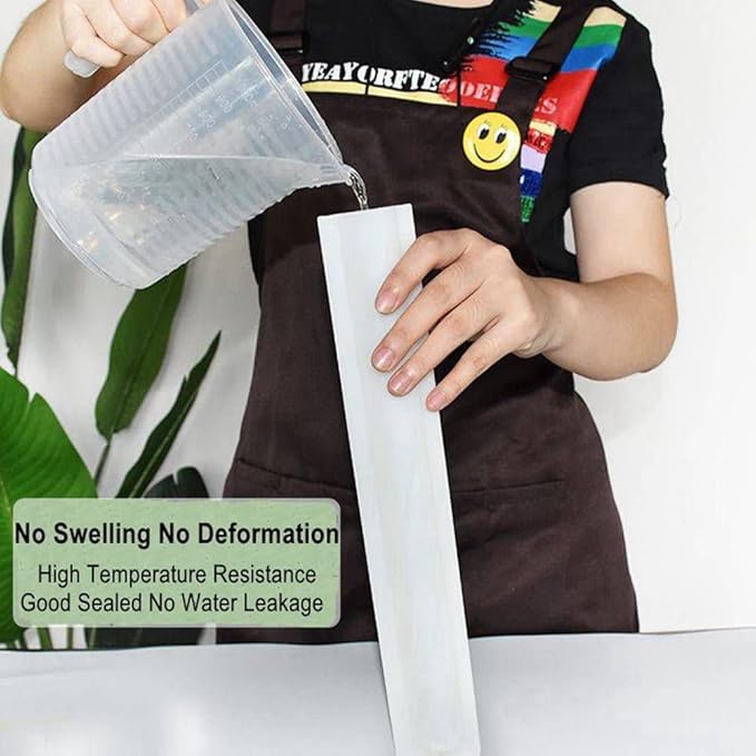 Moustache Tube Column Silicone Soap Candle Mold Embed Soap Making Supplies Silicone Mold for Soap