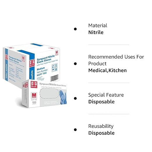 Jointown Basic Medical Blue Nitrile Exam Gloves - Latex-Free & Powder-Free - NGPF7002 (Case of 1,000), Medium