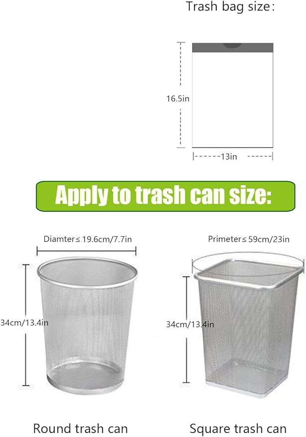 Besli 1.2 Gallon Drawstring Trash Bag Small Garbage Bag,120 Counts (White, 1.2 Gallon)