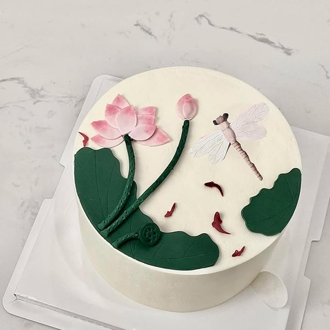 ZiXiang Dragonfly Silicone Candy Chocolate Fondant Molds For Cupcake Topper Chocolate Candy Polymer Clay Gum Paste Cake Decorating Set Of 4