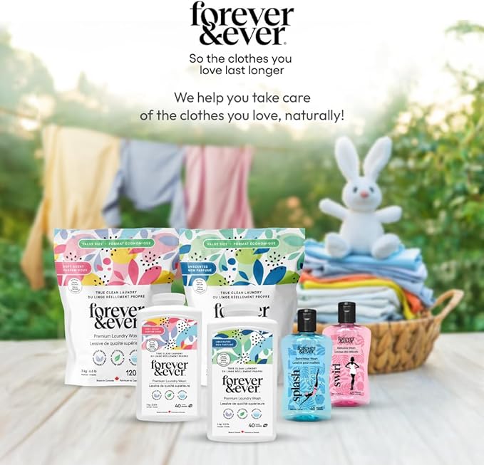 All Natural Laundry Detergent Powder, Unscented Powder Laundry Detergent, Fragrance Free, Organic, Biodegradable, High Efficiency Compatible Washing, Eco Friendly Premium Wash, 2.2lbs