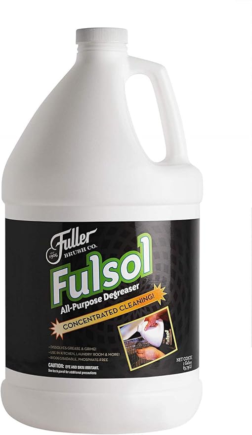 Fuller Brush Fulsol Degreaser – Dissolves Grease & Grime – Makes 60 Gallons of Cleaning Solution - 1 Gallon