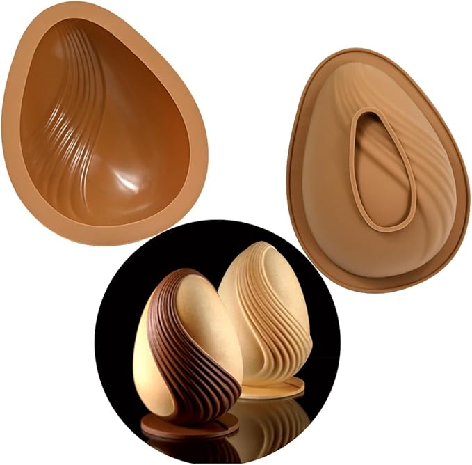 mostsom Silicone Molds for Baking Non-Stick Candy, Chocolate, Cookie, Oreo, Mini Soap, Pudding, Jello, Muffin, Dog Treats Ideal for Cupcakes, Ice Cubes, and Jelly Mold (D_ Easter Egg)