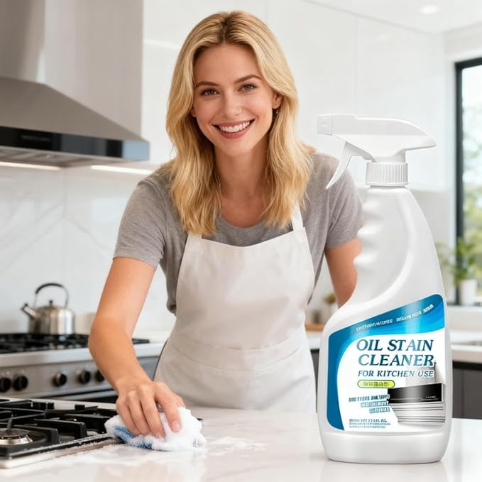 Oven cleaner Kitchen,Heavy Oil Cleaner, 2025 Upgrade Multipurpose Grease Remover, Durable Stain Cleaning Agent for Kitchen Surfaces, Portable Degreasing Spray 500ML