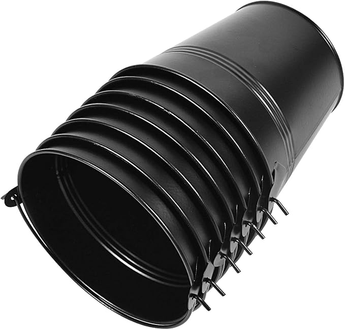 OBTANIM 7 Pack Black Metal Buckets with Handle Galvanized Ice Pails for Plants, Succulents, Party Favors Organizing, Rustic Home Decor or Classrooms Pencil Storage (5.1 x 3.6 inch)