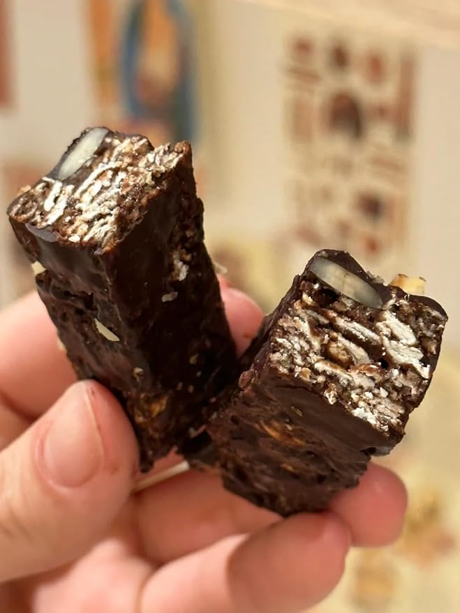 Silicone Granola Chocolate Molds, 12 Cavity Rectangle Mold for Chocolate Cheesecake 11.6 x 6.7 inches