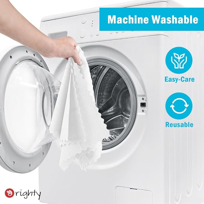 Orighty Cleaning Cloths Bulk, 200 Pack Shop Rags Reusable, Multi-Purpose Shop Towels for Cars, Microfiber Cleaning Rags for Automotive, Mechanic, Kitchen, Lint Free Towels 11.5’’ x 11.5’’, White
