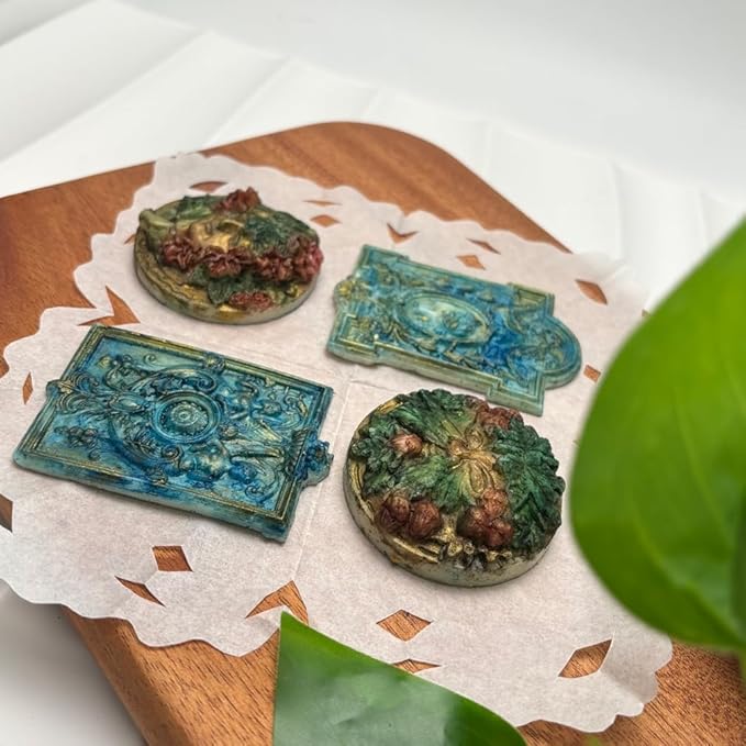 Art Mold for Polyclay Air Dry Clay Plaster, Frame and Plaque