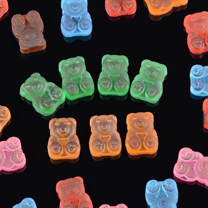 CAKETIME Gummy Bear Molds Candy Molds - 1 Inch Gummy Molds Bear Large Chocolate Molds Silicone 4 Pack LFGB Pinch Test Approved Best Food Grade Silicone