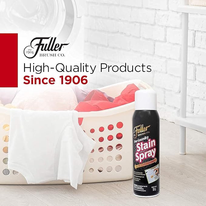 Fuller Brush Pre-Laundry Stain Remover Spray 18 fl oz – Fast-Acting Stain Fighter for Clothes – Removes Grease, Ink, Food & More – No Soak, Safe on Colors & Whites (Pack of 6)