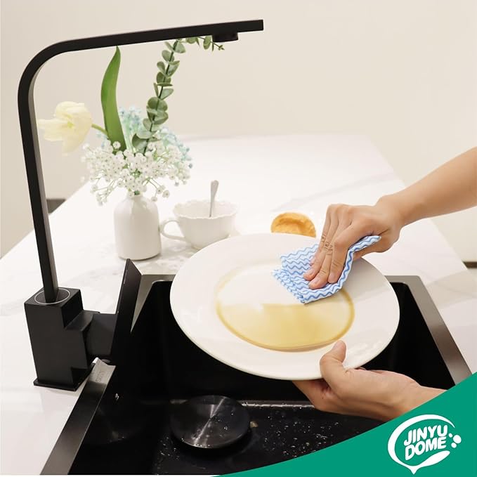 Handi Wipes Reusable Cloths, Blue Disposable Kitchen Cleaning Rolls, Heavy Duty Cleaning Cloths,J Cloth, Blue, 50 Pcs/Roll, Total 3 Rolls