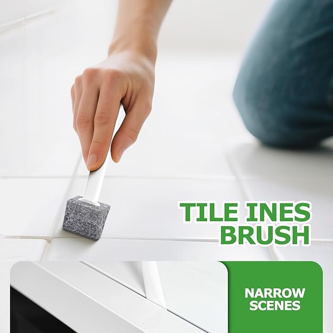 7 Pack Dish Brush with Handle - Kitchen Brush with Ergonomic Handle,Cleaning Brushes Set with Stiff Bristles for Dishes, Pots, Pans, Sink & Bottles