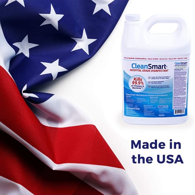 CleanSmart Hospital Grade Disinfectant, Kills 99.9% of Viruses and Bacteria, Hypochlorous Acid Technology, EPA Registered, 23 oz, (Pack of 6) (HOCL)