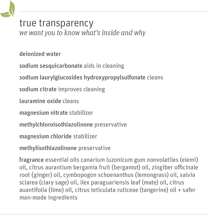Grab Green Kitchen Power Degreaser, 16 Ounce (Pack of 3), Tangerine Lemongrass Scent, Biodegradable, Plant and Mineral Based, Cuts Through Tough Grease and Grime