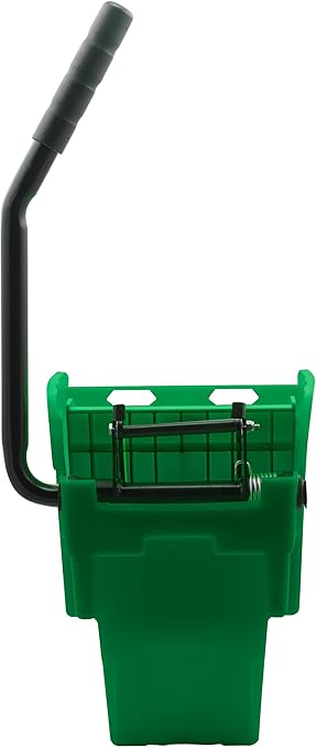 Carlisle FoodService Products Omnifit Mop Bucket with Side Press Wringer for Floor Cleaning, Kitchens, Restaurants, Office, And Janitorial Use, Polypropylene (Pp), 35 Quarts, Green