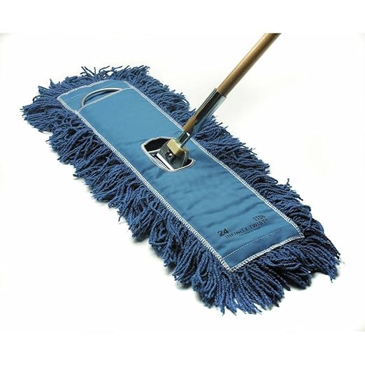 HUBERT Dust Mop with Blue Cotton Yarn - 36"W