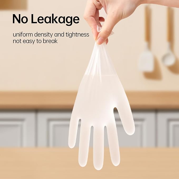 Jointown Vinyl Gloves, Disposable Cleaning, Powder Free, Latex Free, Non-Sterile Protective Glove, Gloves for Cooking