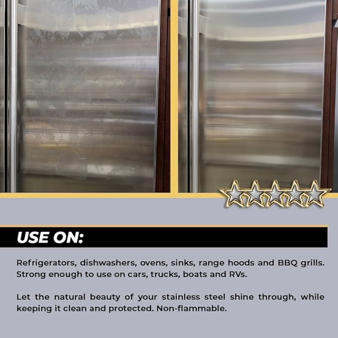 Flitz Stainless Steel & Chrome Clean - 16oz Bottle, USA-Made Stainless Steel Cleaner Spray for Appliances - Grill, Fridge, Sink Stain Remover - Also Works on Aluminum Surfaces (3 Pack)