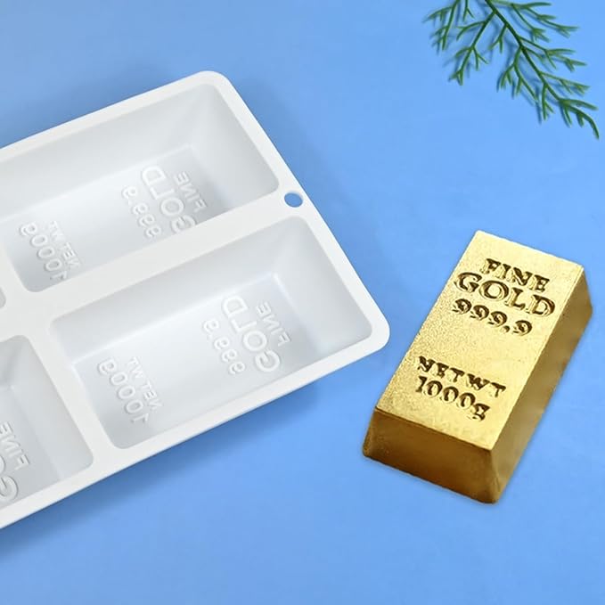 mostsom Rectangle Shape Mousse Silicone Mold Non-Stick Baking Mold for Chocolate, Cake, Jelly, Truffle, Ice Cube - Easy Release for Candy Baking (F_ Rectangle)