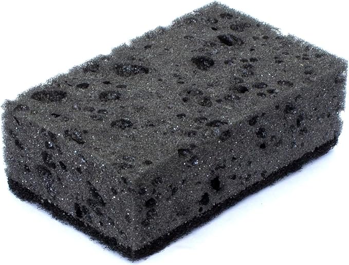 Black Scrub Sponges. Made in Europe. 9 Pack, 4.3x2.8x1.4 inches. Heavy Duty and Non Scratch Fiber. Kitchen Sponges Pack with No Smell. for Dishes and Household Washing